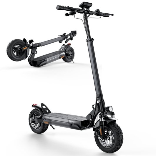 Patinete elétrico iScooter W9 1000W Autonomia 45km Rodas 10in Infláveis Preto