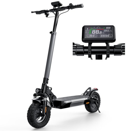 Patinete elétrico iScooter W9 1000W Autonomia 45km Rodas 10in Infláveis Preto