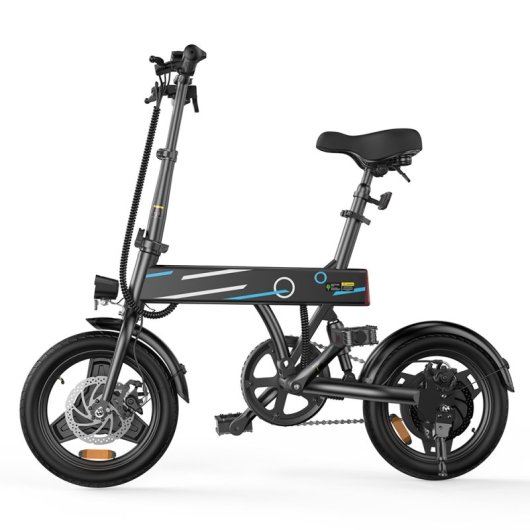 Iscooter Eb1 Bicicleta Eléctrica Plegable 14'', 36v 7.8ah, Motor 350w, Autonomía 30-40km, Suspensión Trasera, Carga Máxi
