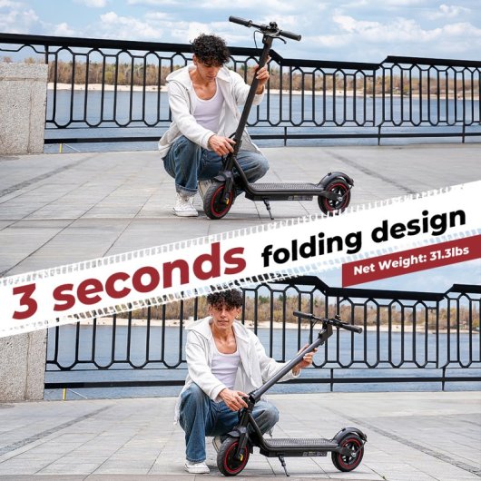 Iscooter W5 Patinete Eléctrico Plegable 8.5'' - Batería 7.8ah, Motor 350w, Autonomía 24-34km, Ipx4, Peso 14.2kg