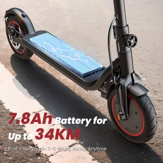 Iscooter W5 Patinete Eléctrico Plegable 8.5'' - Batería 7.8ah, Motor 350w, Autonomía 24-34km, Ipx4, Peso 14.2kg