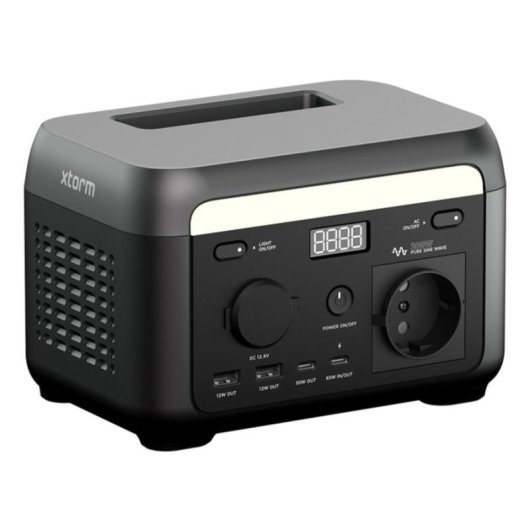 Energie-Station XTORM XP2W200 102,4Wh 1 AC-Anschluss 4 USB-Anschlüsse LiFePO4 Batterie LCD-Display Tragegriff