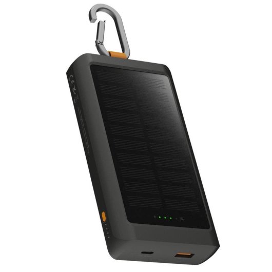 Powerbank Xtorm Go2 10000 mAh 15W Solar Taschenlampe Karabiner