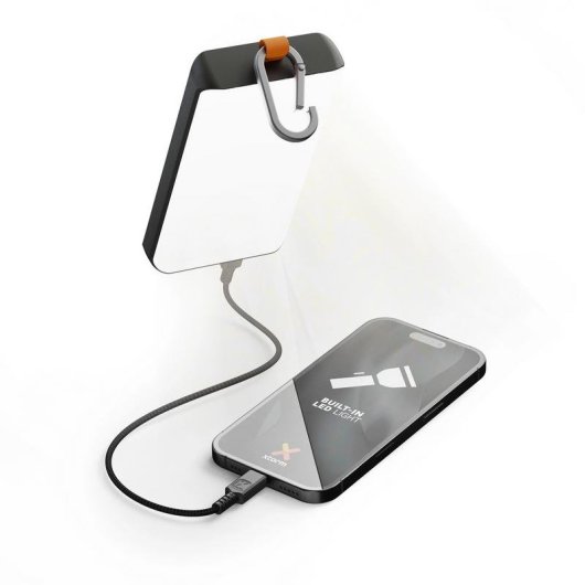 Powerbank Xtorm Go2 10000 mAh 15W Solar Taschenlampe Karabiner