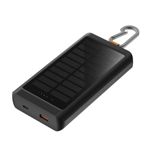 Powerbank Xtorm Go2 10000 mAh 15W Solar Taschenlampe Karabiner