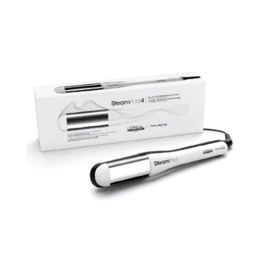 Piastra per Capelli a Vapore Professionale L'Oréal Steampod 4.0 Ceramica Piastre Flottanti Accessori Bianco