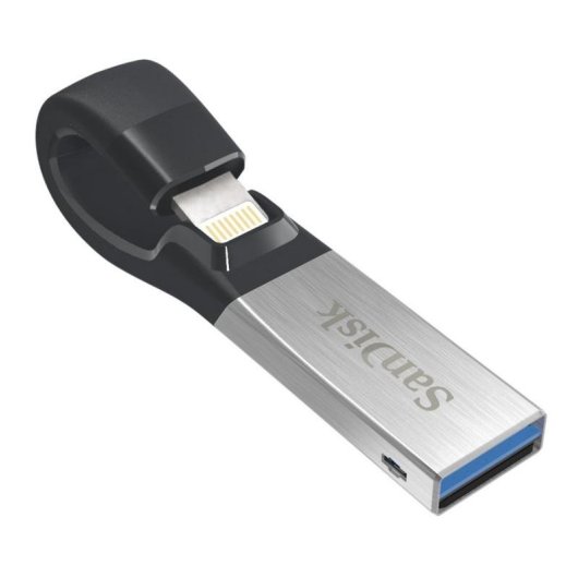 Memoria USB SanDisk iXpand 64 GB USB 3.2 Lightning para iPhone y iPad