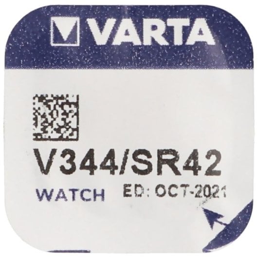 Pila botón VARTA V344 óxido de plata 1,55 V 106 mAh para reloj