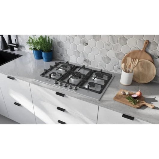 Placa de gas Balay 3ETX565CB 75 cm 5 zonas acero inoxidable autoencendido