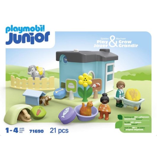 Set de juguete PLAYMOBIL 71690 Jardín Multicolor Plástico 21 piezas