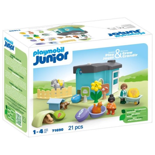 Set de juguete PLAYMOBIL 71690 Jardín Multicolor Plástico 21 piezas