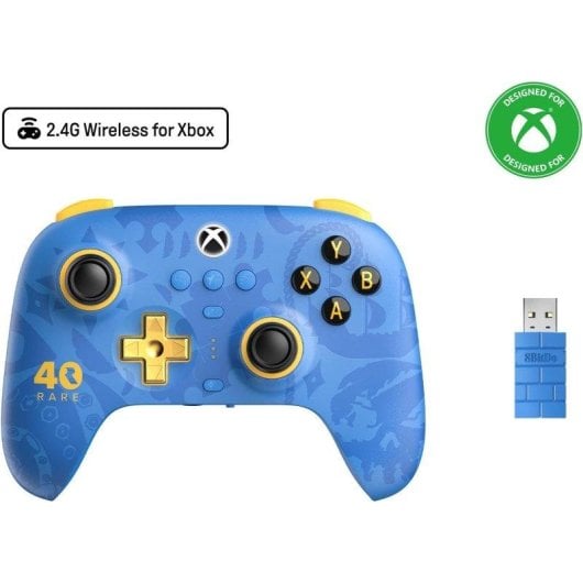 Mando inalámbrico 8BitDo Ultimate Rare Edición Xbox Hall Effect Bluetooth