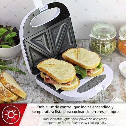 Sandwichera Magefesa 3126 Noir 750 W plaques antiadhésives poignée froide