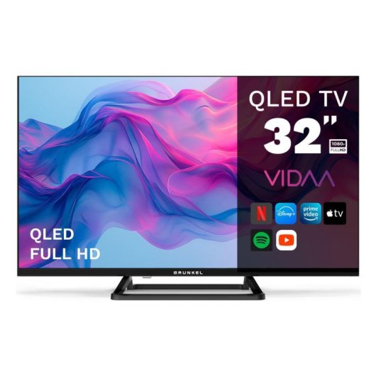 TV Grunkel QLED QLED-3225VD 32" HD 60Hz Smart TV VIDAA HDR10 Wi-Fi HDMI USB