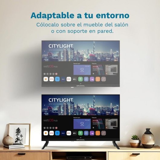 TV Grunkel LED LED-24PBW 24" HD 60Hz Smart TV WebOS HDR USB-PVR Wi-Fi