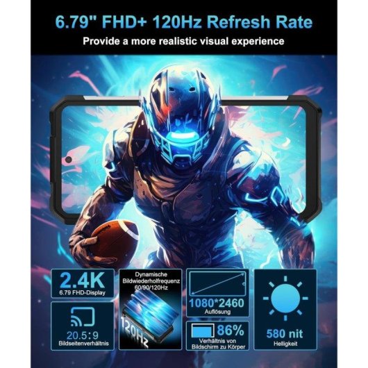 Unihertz Tank 2 Pro 4G 12GB 512GB 6.79" Noir