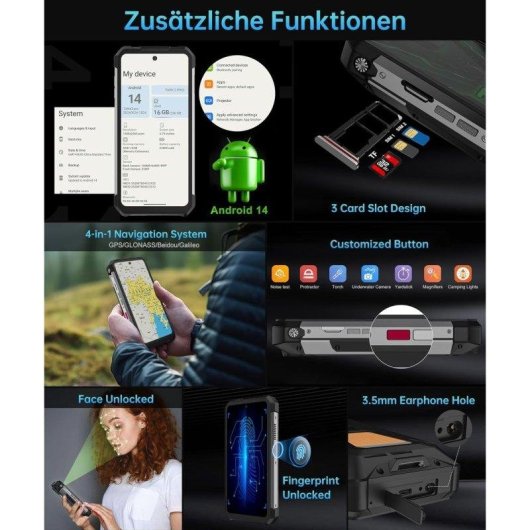 Unihertz Tank 2 Pro 4G 12GB 512GB 6.79" Noir