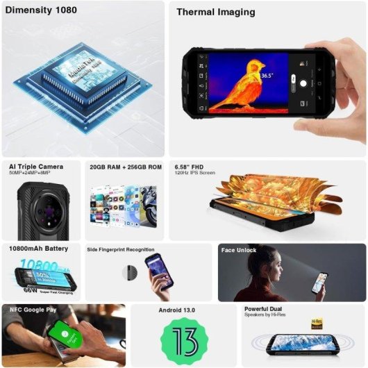 Doogee V31 GT 5G 12GB 256GB 6.6" Negro