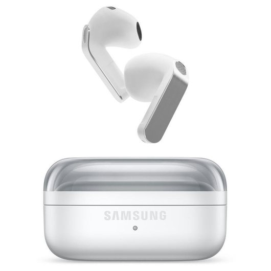 Auriculares Samsung Galaxy Buds4 inalámbricos Bluetooth 6.1 con Cancelación de Ruido y micrófono, color blanco