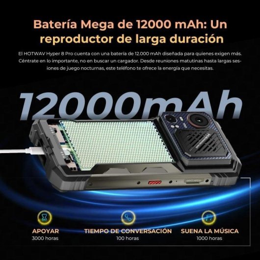 HOTWAV Hyper 8 Pro 5G 12GB 512GB 6.8" Noir