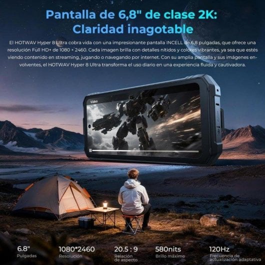 HOTWAV Hyper 8 Ultra 5G 12GB 512GB 6.8" Noir