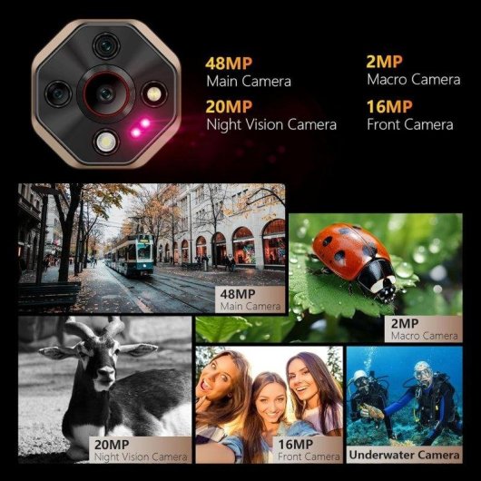 Ulefone Armor X16 4G 6GB 128GB 6.56" Nero NFC