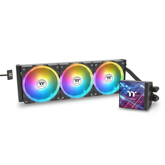 Refrigeración Líquida Thermaltake MAGFloe 360 Ultra 360mm 3 Ventiladores Pantalla LCD ARGB