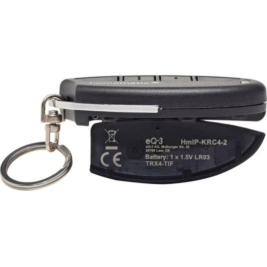 Mando a distancia Homematic IP HmIP-KRC4-2 4 botones RF inalámbrico negro