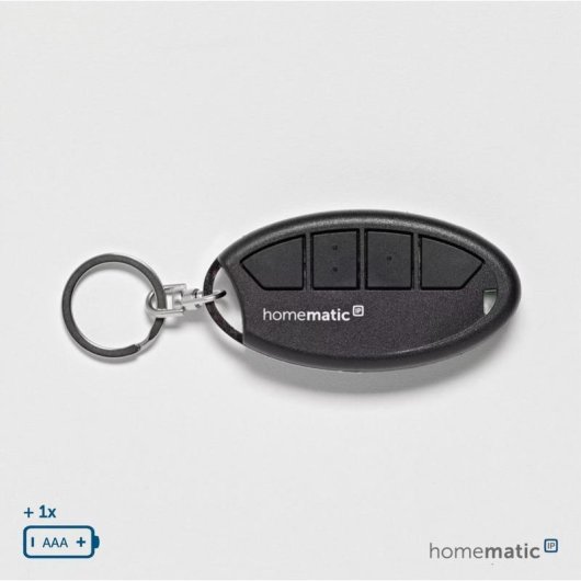 Mando a distancia Homematic IP HmIP-KRC4-2 4 botones RF inalámbrico negro