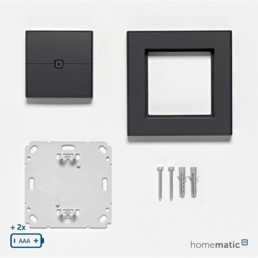 Regulador de luz Homematic IP HmIP-WRC2-A-2 sem fios antracite parede