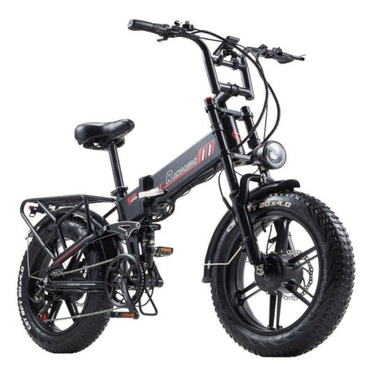 Bicicletta elettrica RANDRIDE Yx 20m 1000W 48V 20Ah Freni idraulici Nera