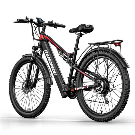 Bicicletta elettrica Randride YG90 500W 48V 17Ah 27,5'' Nero