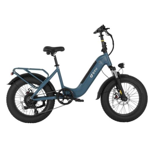 Bicicleta eléctrica DYU FF500 20" 250W Batería LG 48V 14Ah Azul