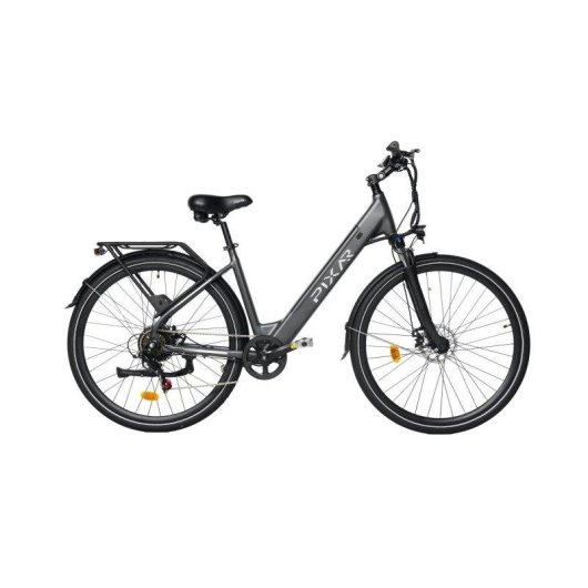 Bicicleta eléctrica Pixar City1 250W 36V 10,4Ah autonomía 45 km gris