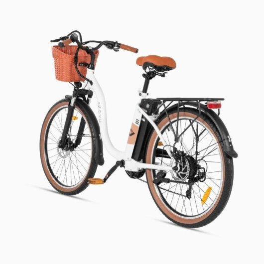 Bicicletta elettrica DYU C6 Pro 26 Bianca 250 W 36V 15,6Ah 80 km