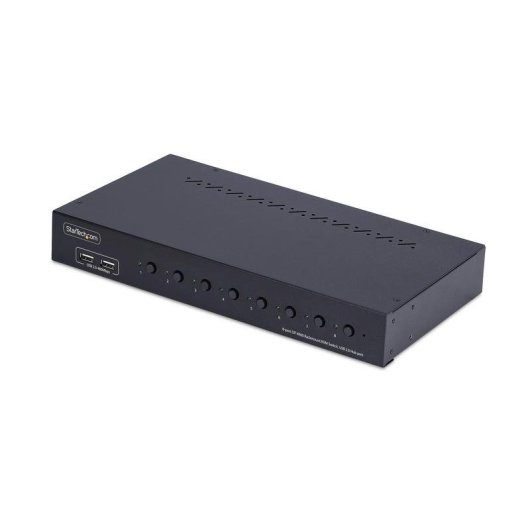 Switch KVM StarTech.com R8AD122-KVM-SWITCH 8 portas DisplayPort 4K 60Hz USB Rack 1U