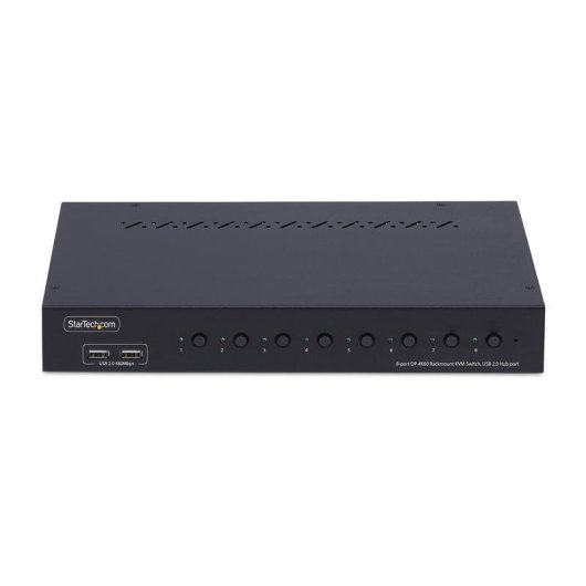 Switch KVM StarTech.com R8AD122-KVM-SWITCH 8 portas DisplayPort 4K 60Hz USB Rack 1U