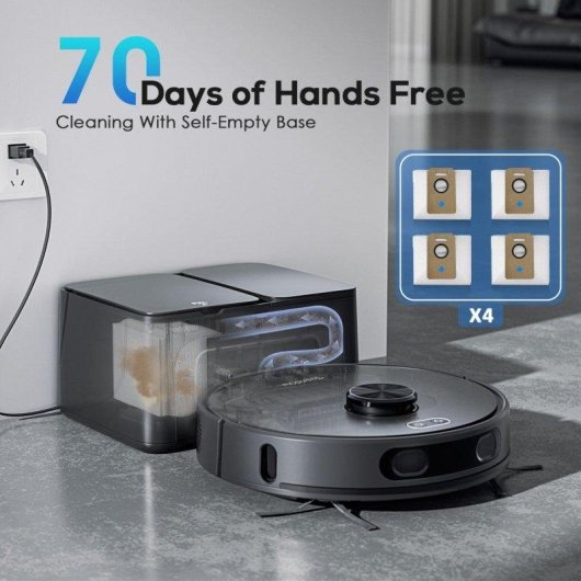 Aspirateur Robot et Laveur Teendow D65s Max Vidage Automatique Navigation LDS 6.000 Pa