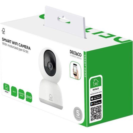 Cámara IP Deltaco SH-IPC16 2K Visión Nocturna Interior Audio Bidireccional