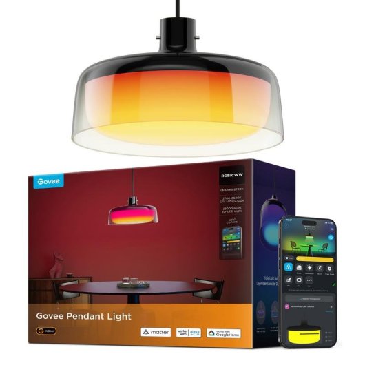 Lampe de plafond Govee H60C13F1-OF-EU RGBIC 1300 lm Wi-Fi Bluetooth