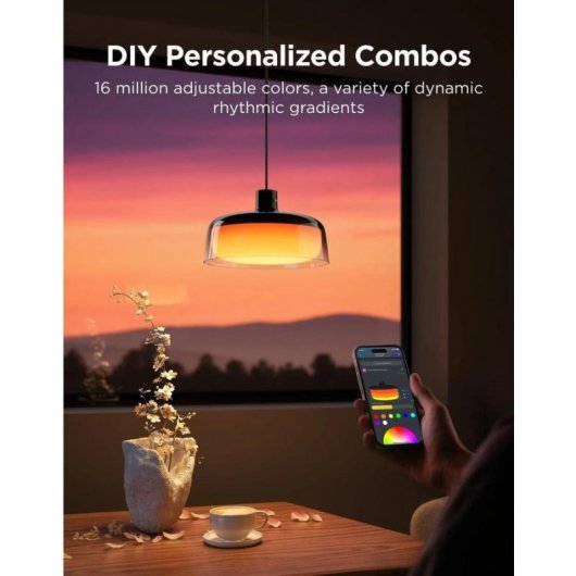 Lampe de plafond Govee H60C13F1-OF-EU RGBIC 1300 lm Wi-Fi Bluetooth