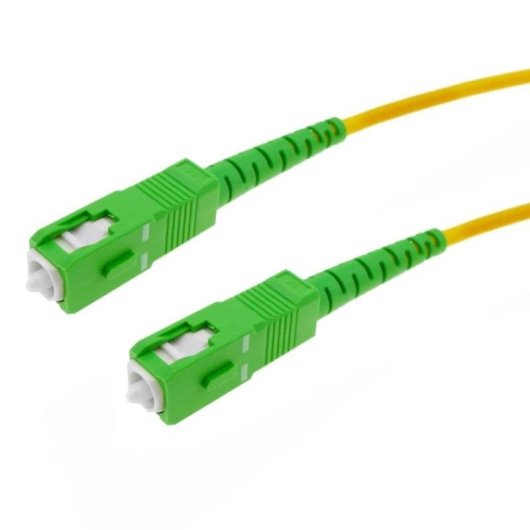Cable de fibra óptica Techly ILWL D9-MA-100TY 10 m SC/APC monomodo LSZH amarillo