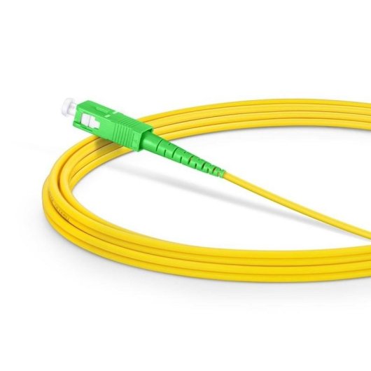 Cable de fibra óptica Techly ILWL D9-MA-100TY 10 m SC/APC monomodo LSZH amarillo