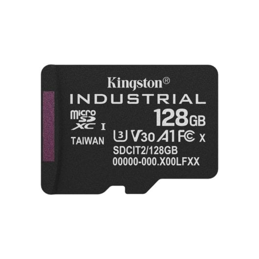 Scheda Kingston microSDXC Industrial 128GB UHS-I Classe 10 pSLC con adattatore SD