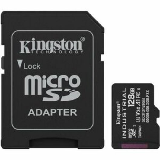 Scheda Kingston microSDXC Industrial 128GB UHS-I Classe 10 pSLC con adattatore SD