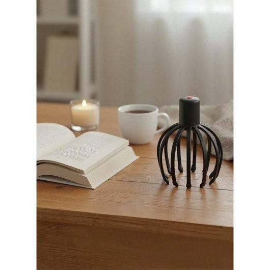 Massageador Craniano BODYLIFE 360 Graus Vibracao Luz Vermelha