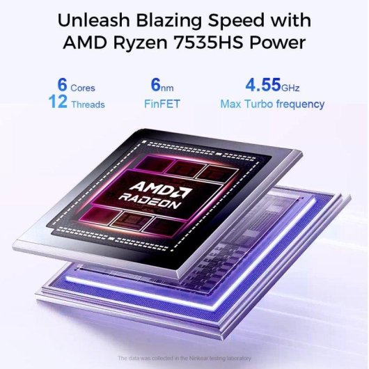 Portatile Ninkear S14 14" AMD Ryzen 5 7535HS 16GB 1TB SSD Windows
