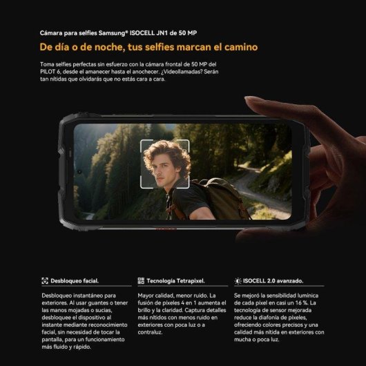 OSCAL Pilot 6 4G 12 Go 256 Go 6,78" Verre Gorilla Glass Noir