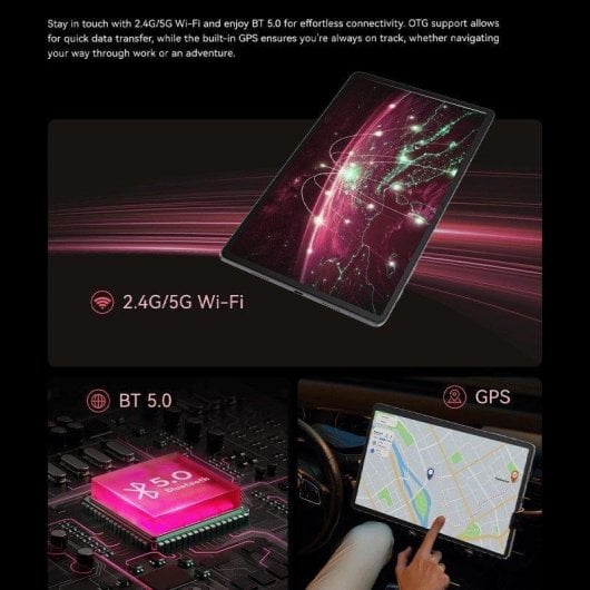 Tablet Cubot Tab 70 10.95" 128GB 4G LTE 8200mAh Android 14 Negra con teclado