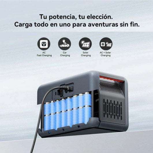 Estação de energia OSCAL Powermax1800se 1024Wh Bateria Li-ion 10 portas Carregamento solar 800W Ideal para emergências